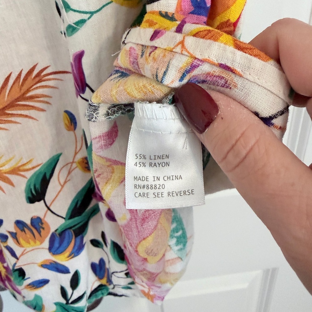 RACHEL Rachel Roy Multicolor Floral Blouse - Picture 4 of 5